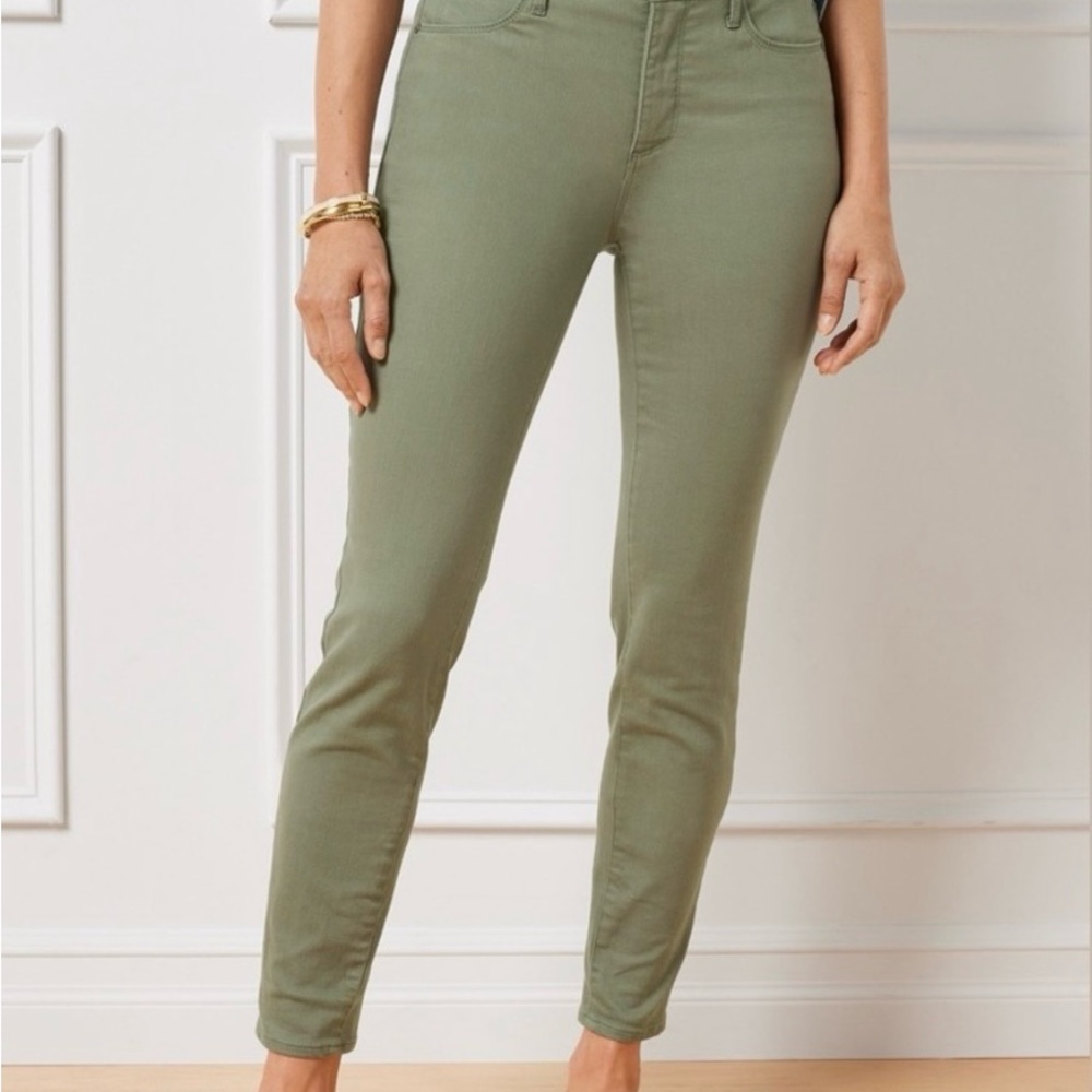 Talbots Olive High-Waist Jegging Crop